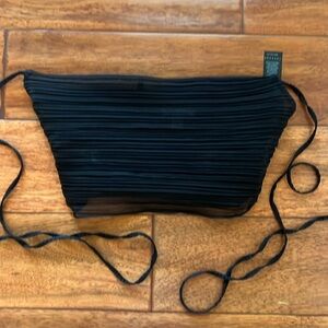 Topshop co-ord plisse Cowl cropped Cami Black Multiple Sizes